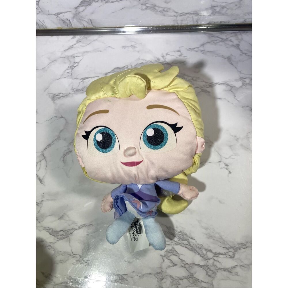 Elsa Doorables Plush Disney Frozen Princess Queen 9” Just Play Sparkle Eyes